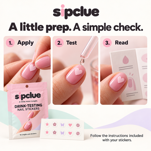Sipclue™ Drink Check Nail Stickers
