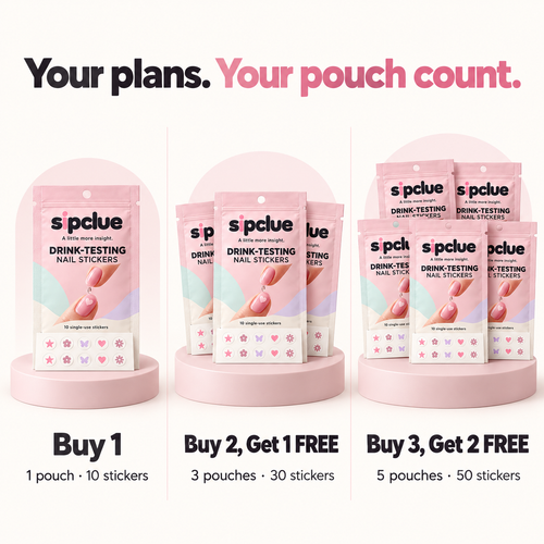 Sipclue™ Drink Check Nail Stickers